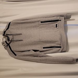 Mens WT02 Grey Hoodie - Large